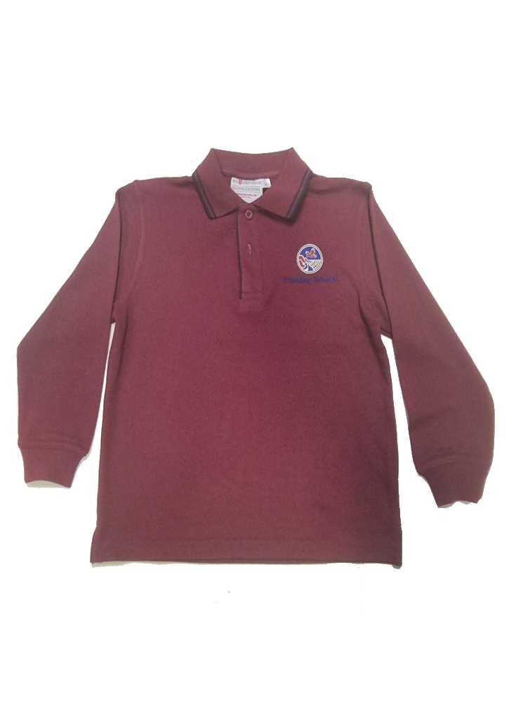 Frimley School LS Polo Maroon